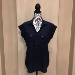 NY&Co Navy Blue Blouse